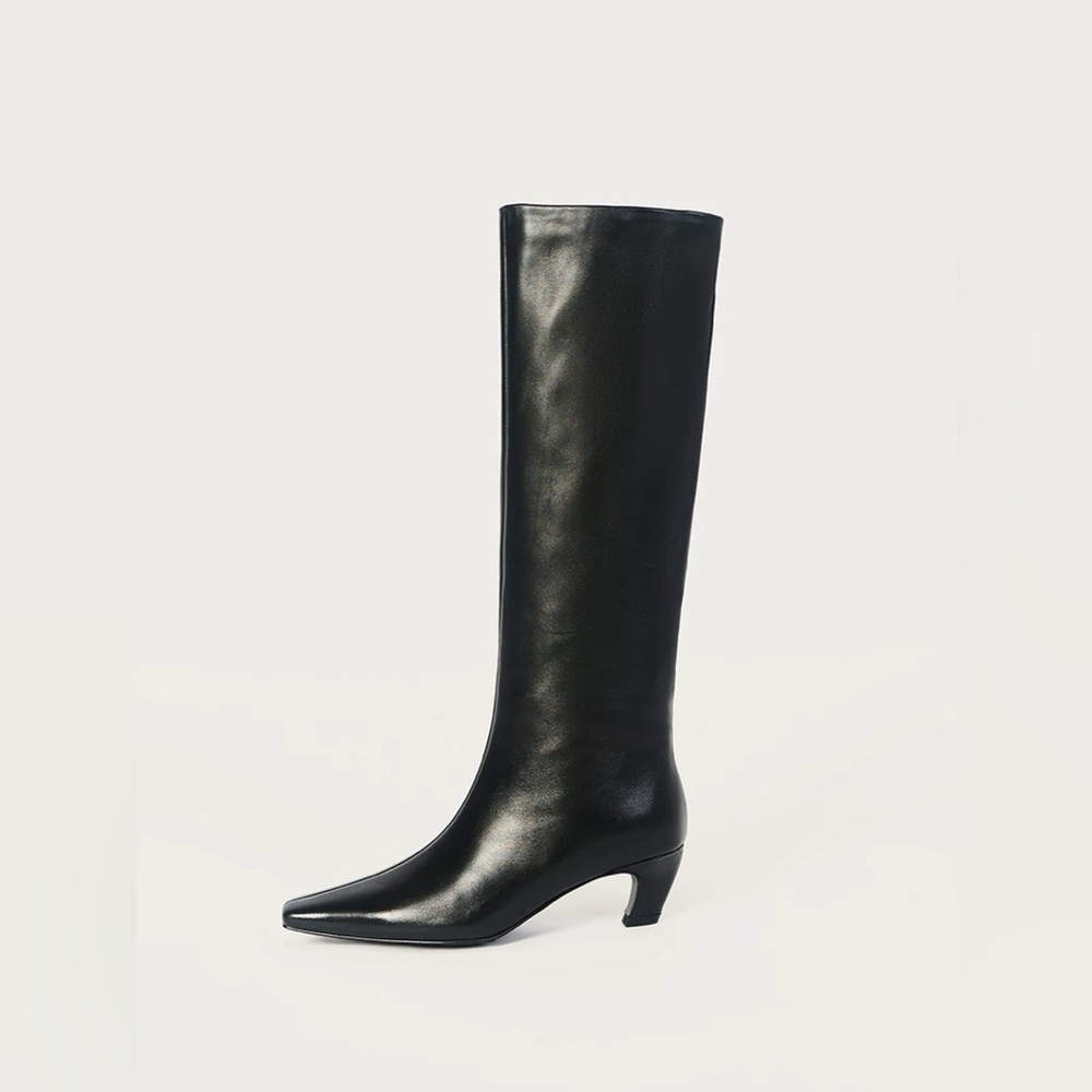 Women’s Slouchy Long Boots Wide Calf Boots, High Tube Riding Boots size 7 staud
